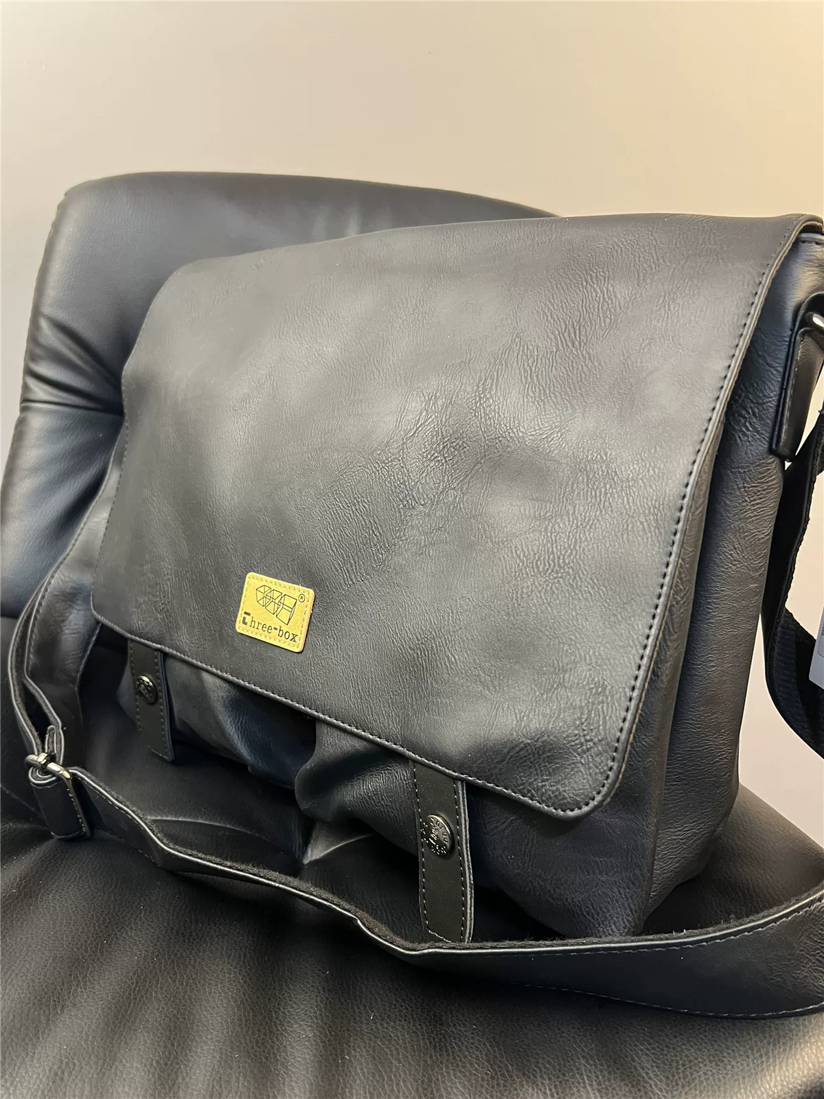 Túi đeo chéo nam thời trang ba ngăn, dung tích lớn, đựng laptop, dành cho sinh viên, đi làm