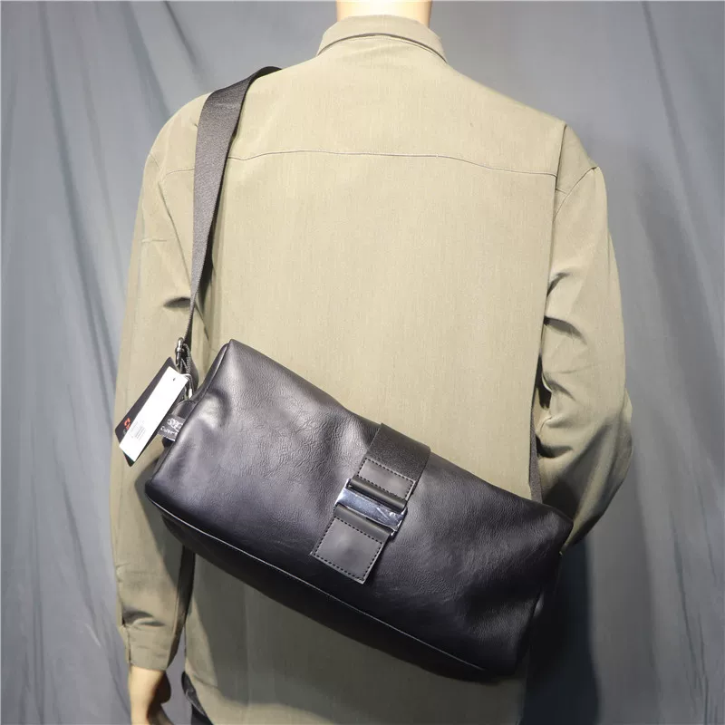 Túi đeo vai nam ba ngăn chính hãng, túi đeo chéo vuông PU trẻ trung, túi đeo chéo thể thao đi xe máy