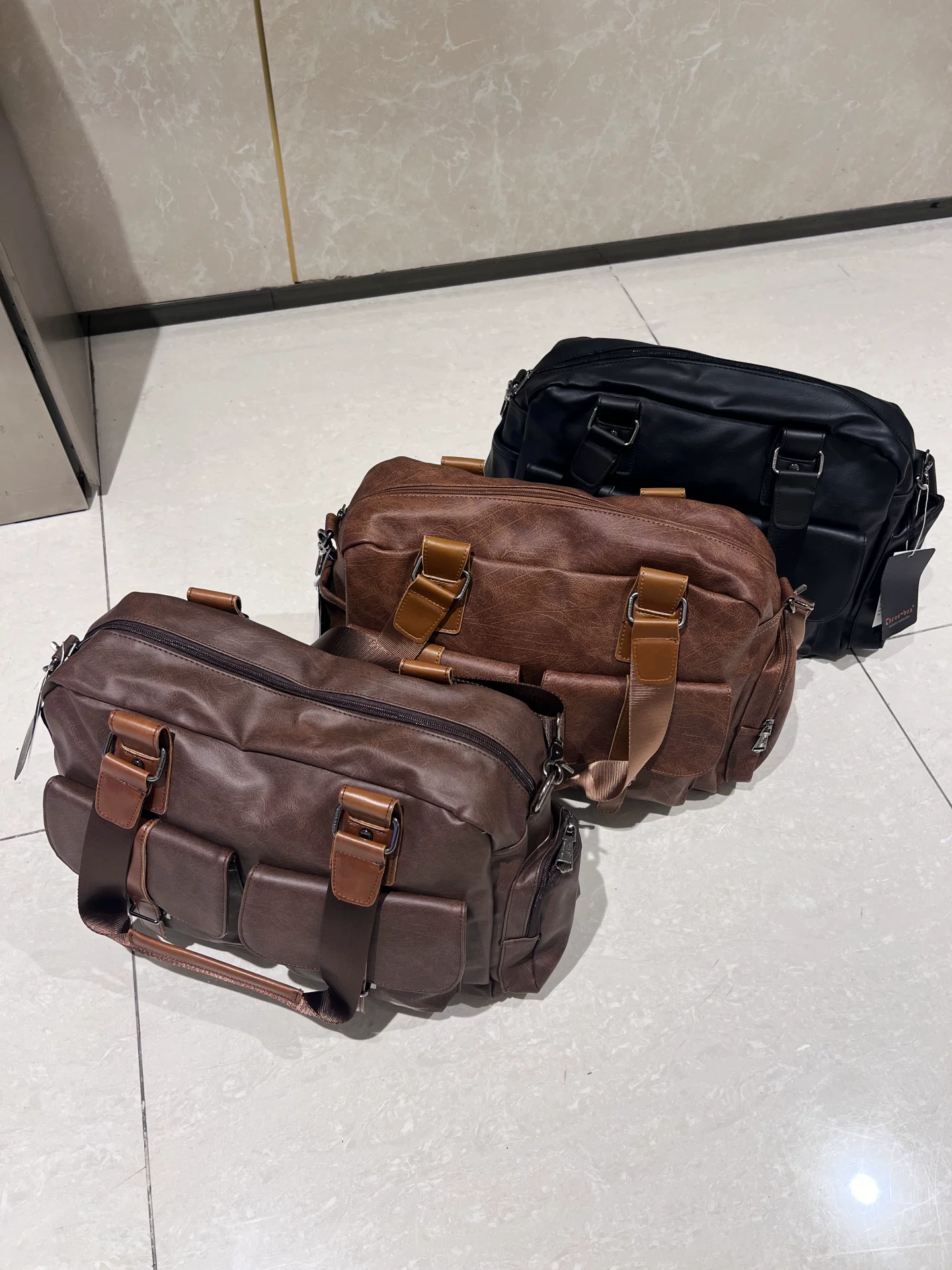 Túi xách nam phong cách retro Âu Mỹ 2026, dung tích lớn, đeo chéo, du lịch, đeo vai, túi tote công sở