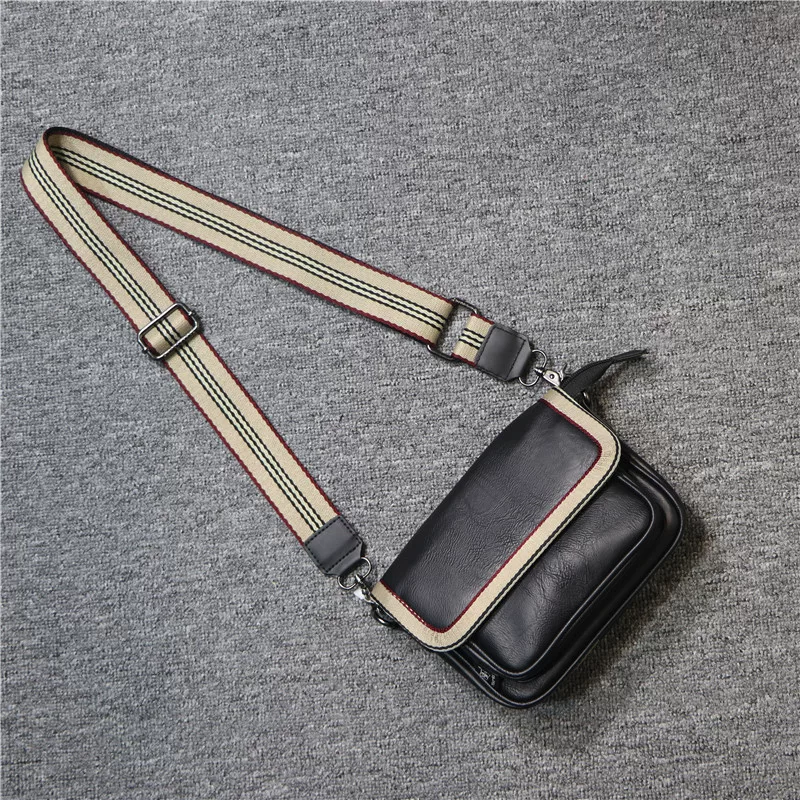 Túi đeo vai nam thời trang Hàn Quốc ba ngăn phong cách đường phố Nhật Bản, túi đeo chéo đựng điện thoại, túi thể thao nữ