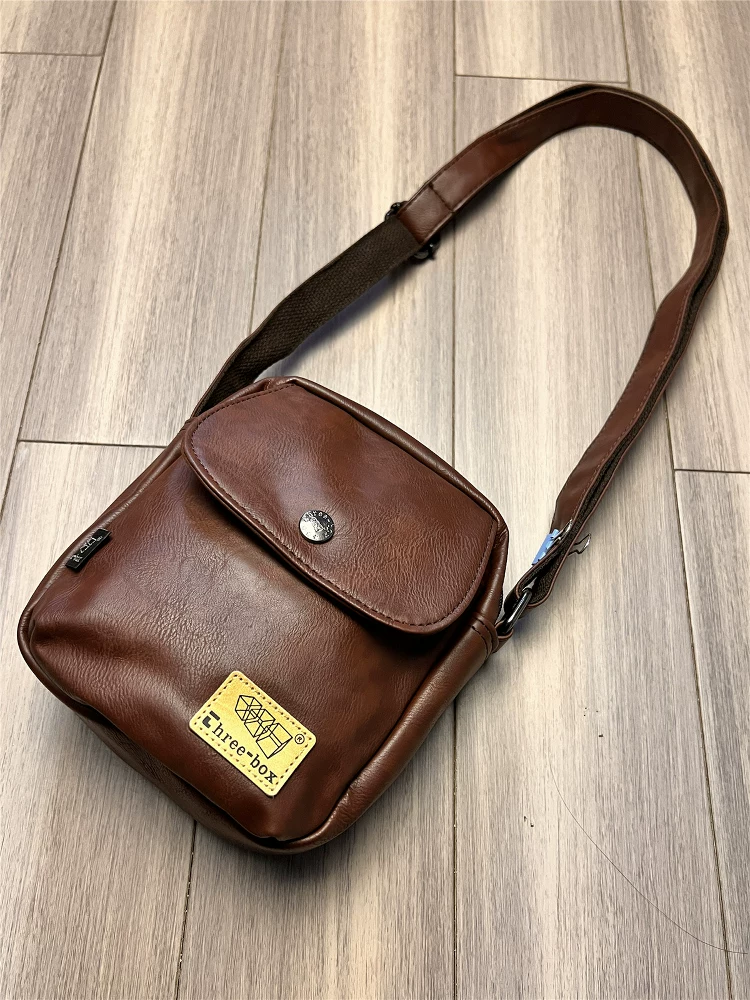 Túi đeo chéo thời thượng 2025 phong cách đường phố Nhật Bản, unisex, đựng điện thoại, kiểu dáng mini vuông thời trang