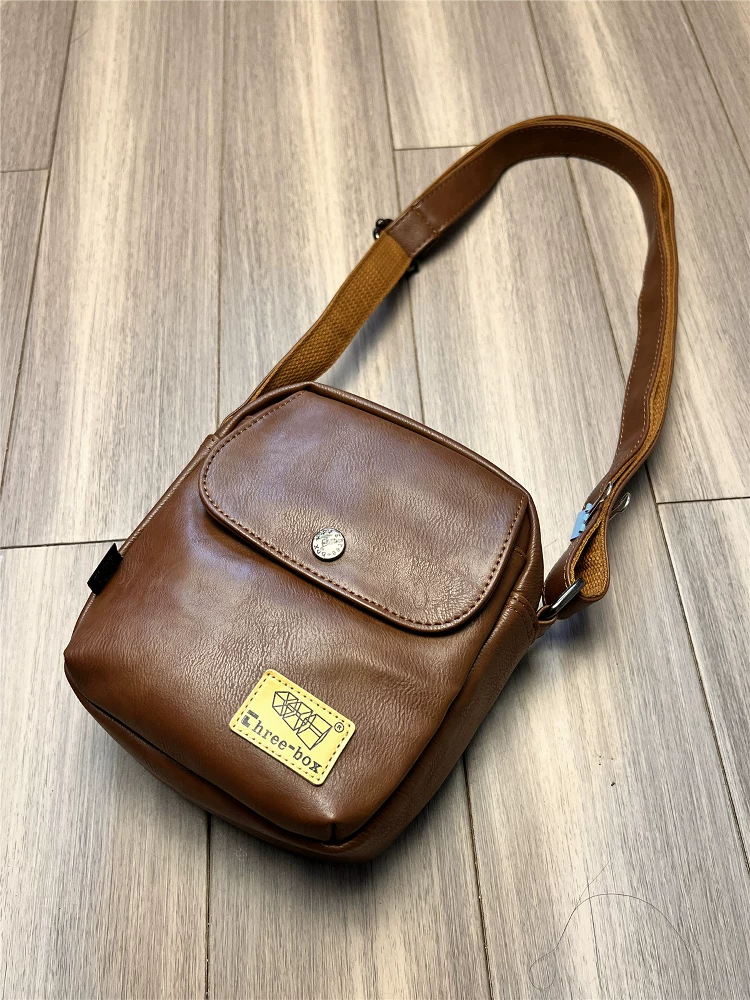 Túi đeo chéo thời thượng 2025 phong cách đường phố Nhật Bản, unisex, đựng điện thoại, kiểu dáng mini vuông thời trang