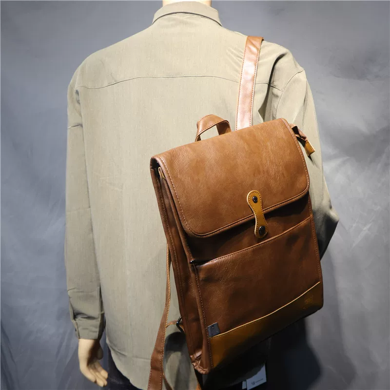 Ba hộp ba lô nam phong cách Nhật Bản và Hàn Quốc thời thượng, phong cách giản dị dành cho sinh viên, ba lô đi học, ba lô đựng máy tính dành cho nam.