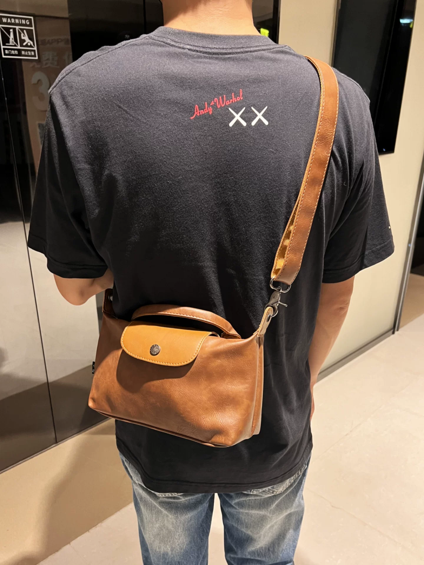 Túi đeo vai nam đa năng ba ngăn, túi xách thời trang đi làm ngoài trời dành cho nam và nữ, túi đeo chéo phong cách Nhật Bản, Hàn Quốc, Anh