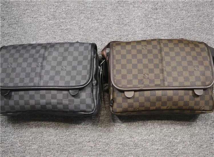 Túi đeo vai unisex ba ngăn đơn giản và phong cách, kiểu dáng caro Nhật Bản và Hàn Quốc, balo đeo chéo, túi đeo vai học sinh, túi đeo xe máy