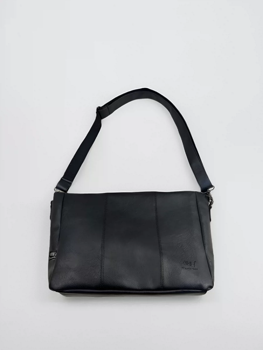 Ba hộp túi đeo chéo nam bằng da mềm mới, ba lô sức chứa lớn, cặp tài liệu A4 thông thường dành cho người đi làm, unisex.