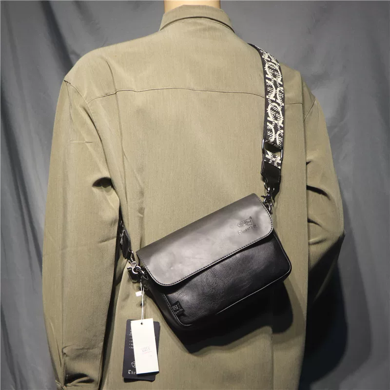 Túi đeo chéo unisex phong cách Hàn Quốc và Nhật Bản mới của Threebox thương hiệu thời trang thể thao ruy băng túi đeo vai nam ba lô đựng điện thoại