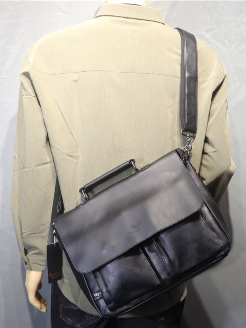 Túi xách nam công sở Threebox thời trang phong cách retro Nhật Bản, túi đeo vai nam cá tính, cặp đeo chéo thương hiệu thời thượng