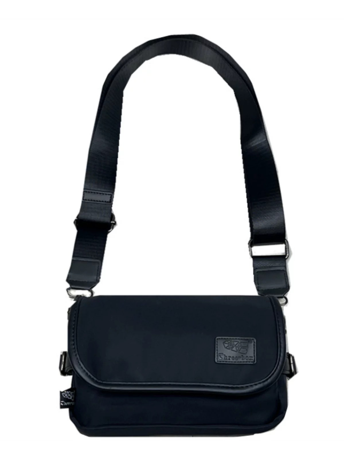 Túi xách nam phong cách Trung Hoa Threebox Túi đeo chéo nylon Nhật Bản túi nhỏ có nắp gập chống thấm nước túi đeo vai thể thao dành cho nữ