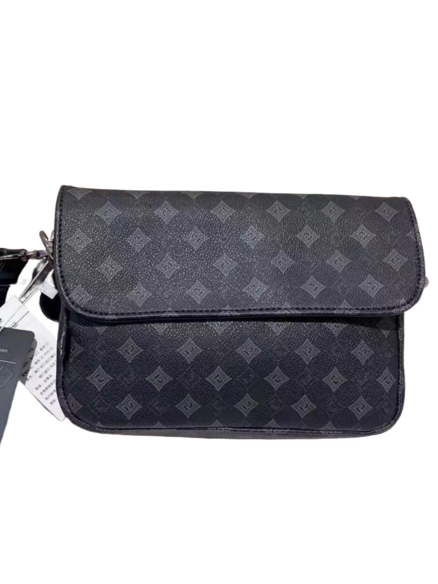 Túi đeo vai ba ngăn dành cho nam giới Nhật Bản và Hàn Quốc, túi đeo chéo thương hiệu thời trang, túi đeo chéo đi làm in chữ unisex, túi nhỏ