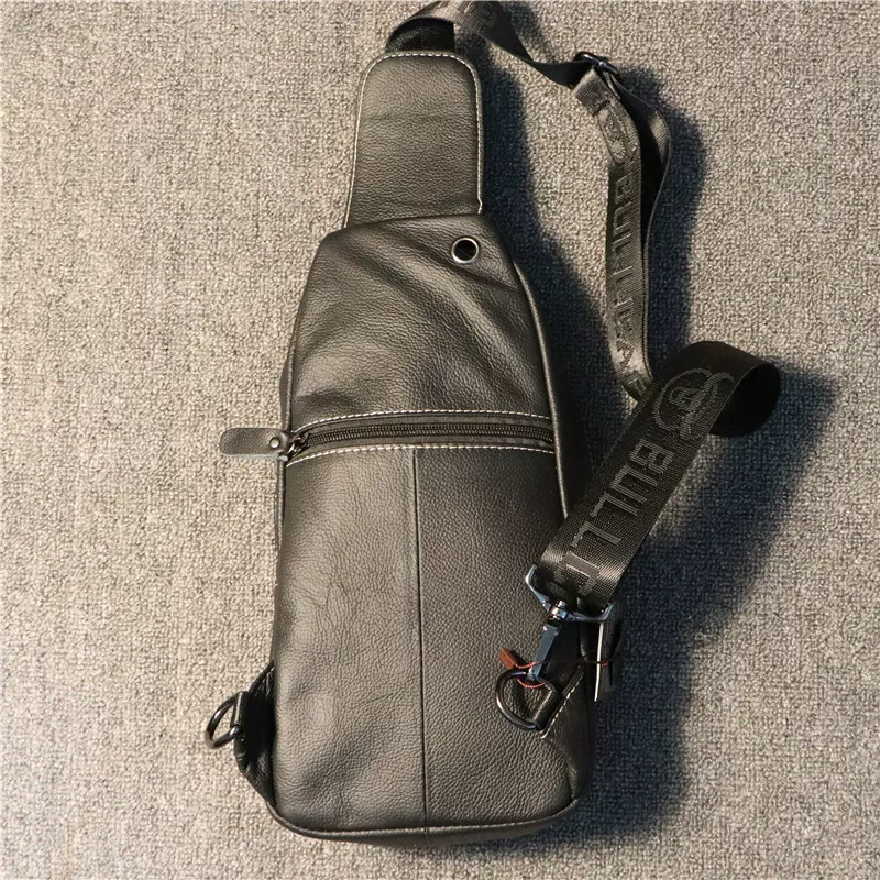 Túi đeo chéo nam da bò thật Captain Cow Trendy thời trang dành cho doanh nhân đơn giản Túi đeo chéo nam da bò lớp đầu tiên đơn giản