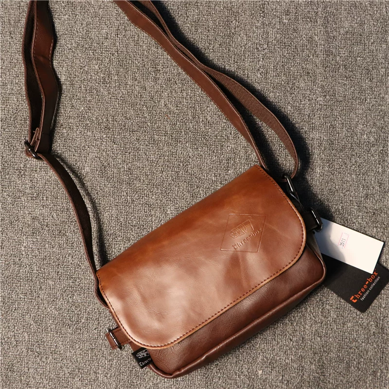 Túi đeo vai nam ba ngăn phong cách Hàn Quốc và Nhật Bản, túi đeo chéo đựng điện thoại nam kiểu ngang, ba lô đeo chéo nữ