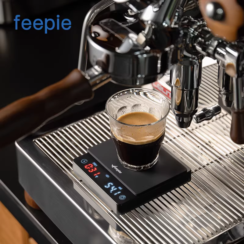 Cân điện tử pha cà phê mini thông minh Feepie, cân pha cà phê thủ công kiểu Ý, cân điện tử hẹn giờ cân trọng lượng