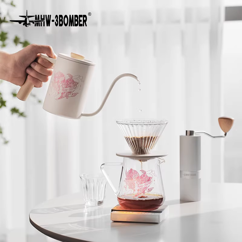 MHW Bomber Heartbeat Elf Sharing Pot Bình pha cà phê thủ công Cốc lọc nhỏ giọt Dụng cụ pha cà phê thủ công