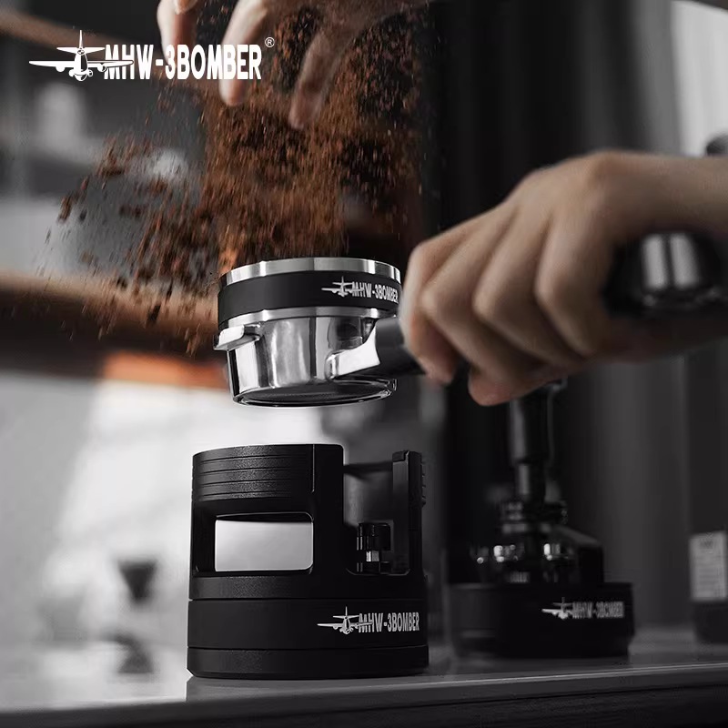 Giá đỡ tamper cà phê, đế tamper series Bomber, chất liệu kim loại, giá đỡ tay cầm máy pha cà phê, 58mm