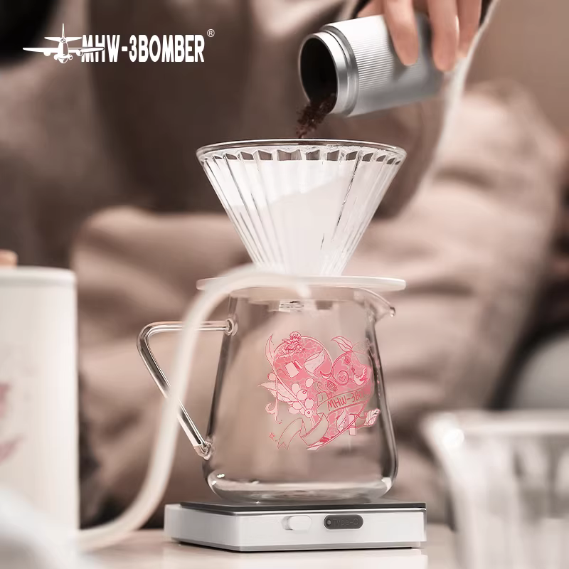 MHW Bomber Heartbeat Elf Sharing Pot Bình pha cà phê thủ công Cốc lọc nhỏ giọt Dụng cụ pha cà phê thủ công