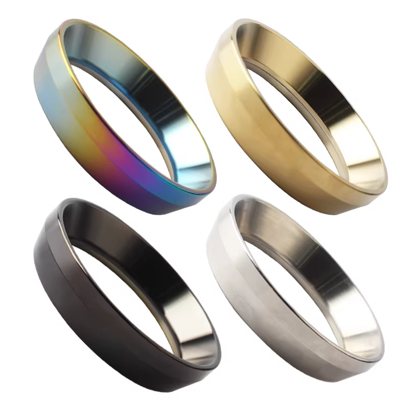 Vòng bột máy xay cà phê dành cho tay cầm máy pha cà phê espresso 51/53/58mm, vòng bột chống bắn tung tóe, bộ phân phối bột để ngăn bột tán xạ