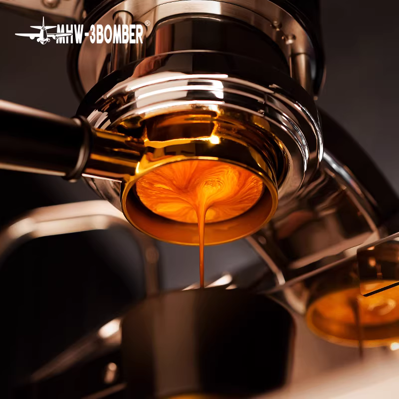 Máy pha cà phê MHW-3BOMBER, đèn khò, bát đựng bột ngọt, tay cầm máy pha cà phê Ý 58mm, bát đựng bột, đèn khò hỗ trợ chiết xuất