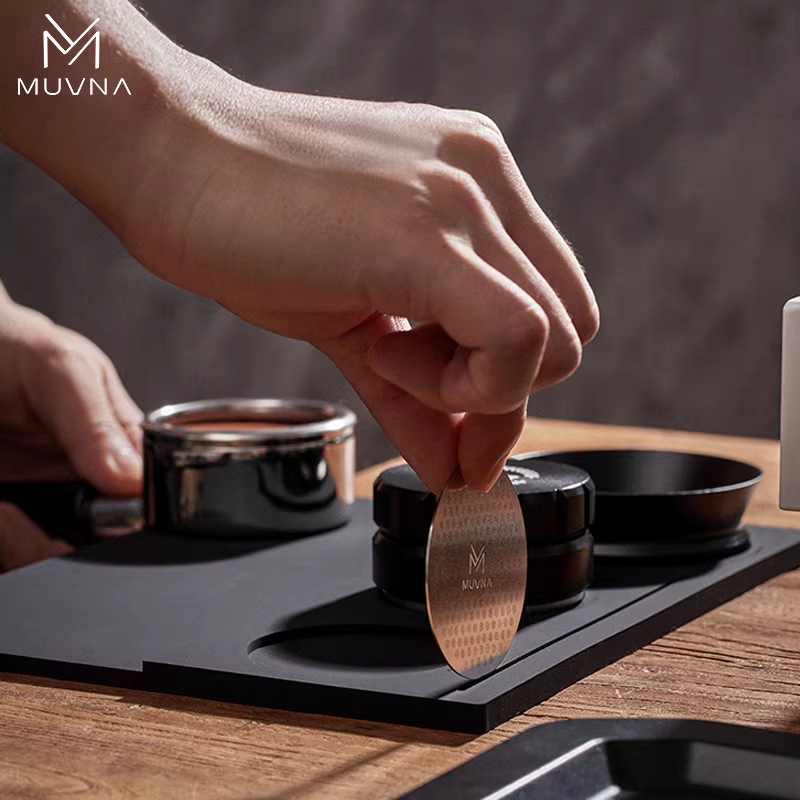 Tấm lót silicon, dụng cụ phân phối bột, đế ép, miếng đệm góc tay cầm cho máy pha cà phê Ý MUVNA