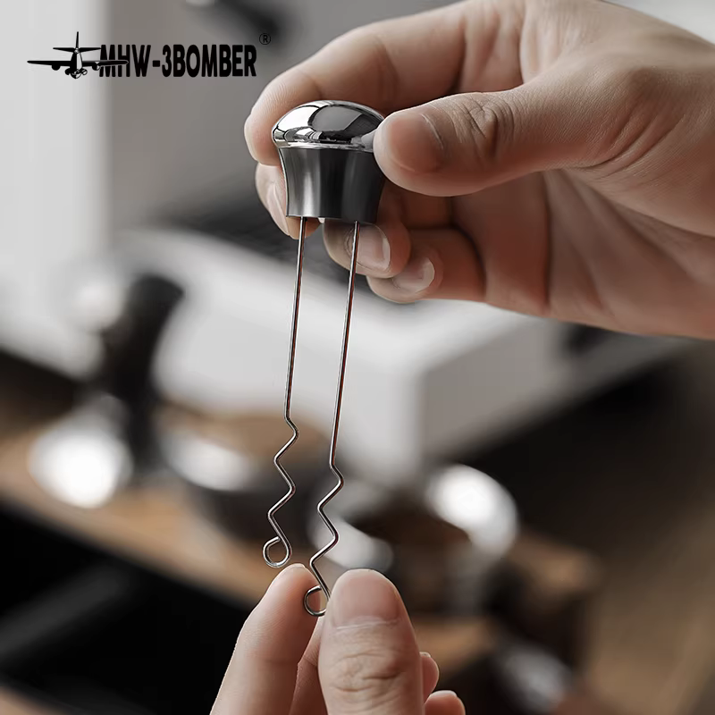 Kim khuấy bột máy pha cà phê giúp phân tán đều các cục bột cà phê, tay cầm máy pha cà phê espresso, dụng cụ khuấy bột