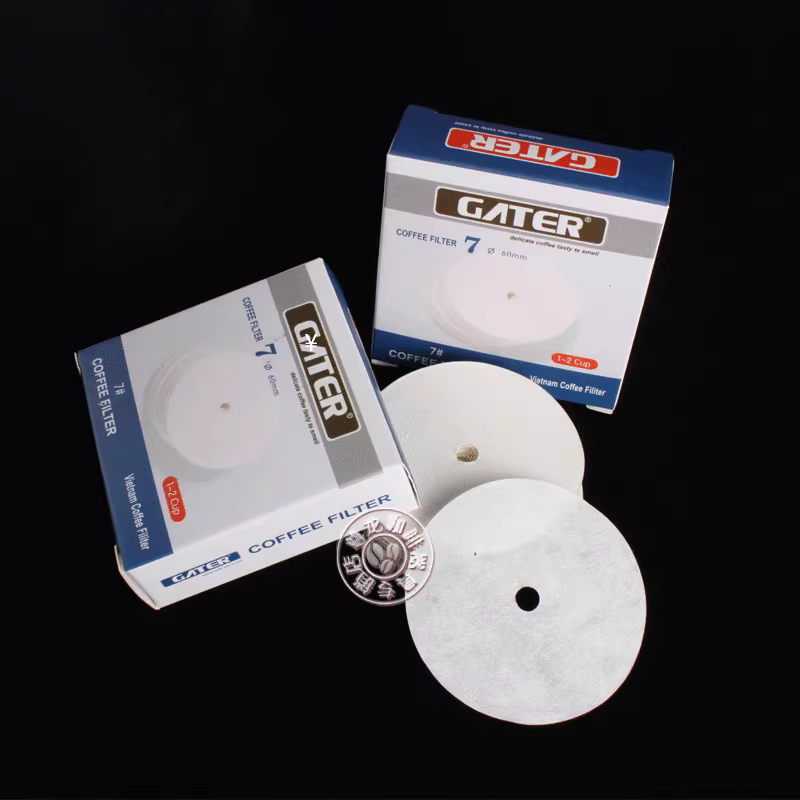 Giấy lọc cà phê nhỏ giọt Việt Nam số 7, giấy lọc cà phê nhỏ giọt, giấy lọc cà phê có lỗ, giấy lọc trắng, 100 tờ