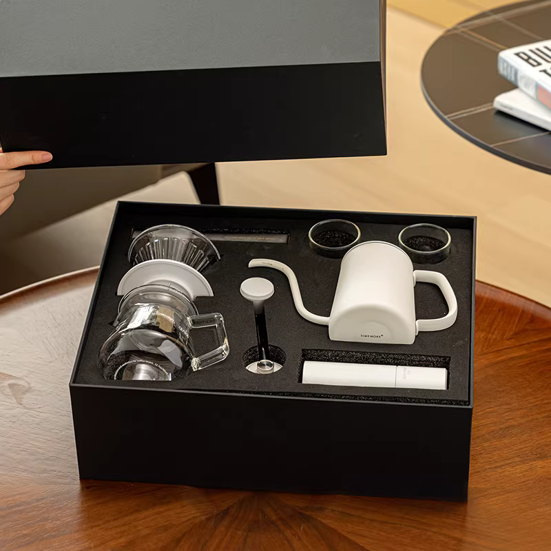 Taimo Chestnut C2S/C3S Bộ quà tặng bình pha cà phê hoàn chỉnh bằng tay Bộ ấm pha cà phê nhỏ giọt Bộ máy xay cốc lọc