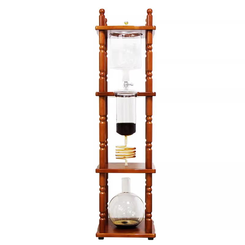 Phụ kiện máy pha cà phê nhỏ giọt thương mại 6-8 tách/25 khẩu phần, bình thủy tinh trên và dưới, khay đá, cốc đựng bột, bình đựng chất lỏng