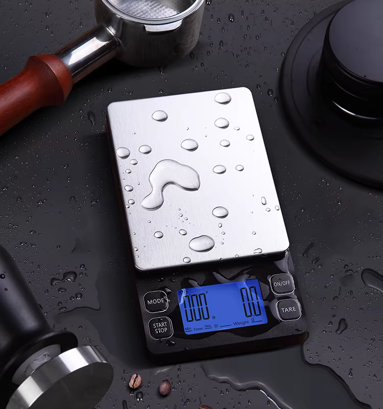 Cân điện tử dạng lỏng mini espresso, cân điện tử pha cà phê thủ công, hẹn giờ tự động, cân nhỏ chính xác, di động