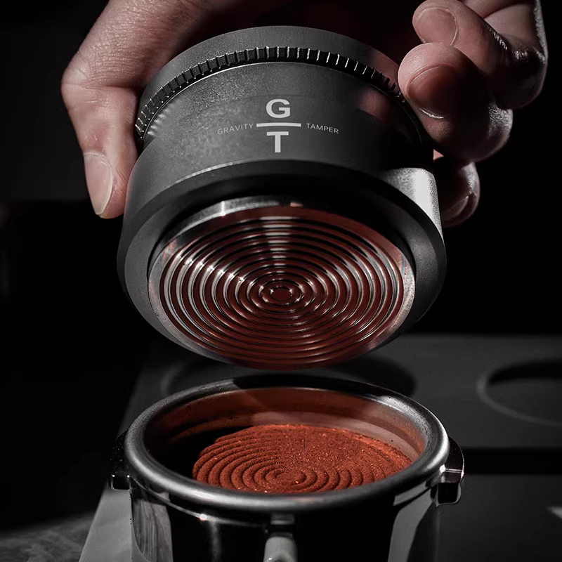 Dụng cụ phân phối cà phê bằng thép không gỉ, gỗ nguyên khối, kiểu trọng lực, dùng cho máy pha cà phê Ý MUVNA, kích thước 58mm