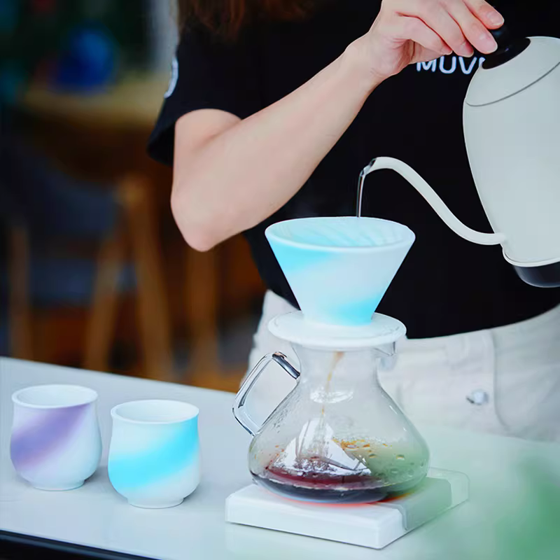 Cốc pha cà phê thủ công bằng gốm MUVNA, cốc chia sẻ hương thơm, cốc nếm hương, cốc cảm nhận, cốc espresso