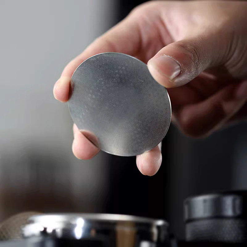 Lưới phân phối nước thứ cấp hai lớp mới cho bát đựng bột máy pha cà phê espresso, lưới lọc phân phối nước, tay cầm chiết xuất tấm lọc 304