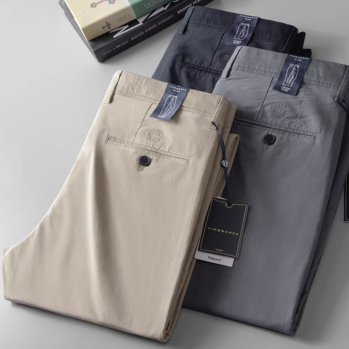 2023 Xuân/Hè Mới Modal Cotton Twill Quần Âu Nam Quần Ống Thẳng Chất Liệu Cotton Co Giãn Thoải Mái Thoáng Khí Mỏng