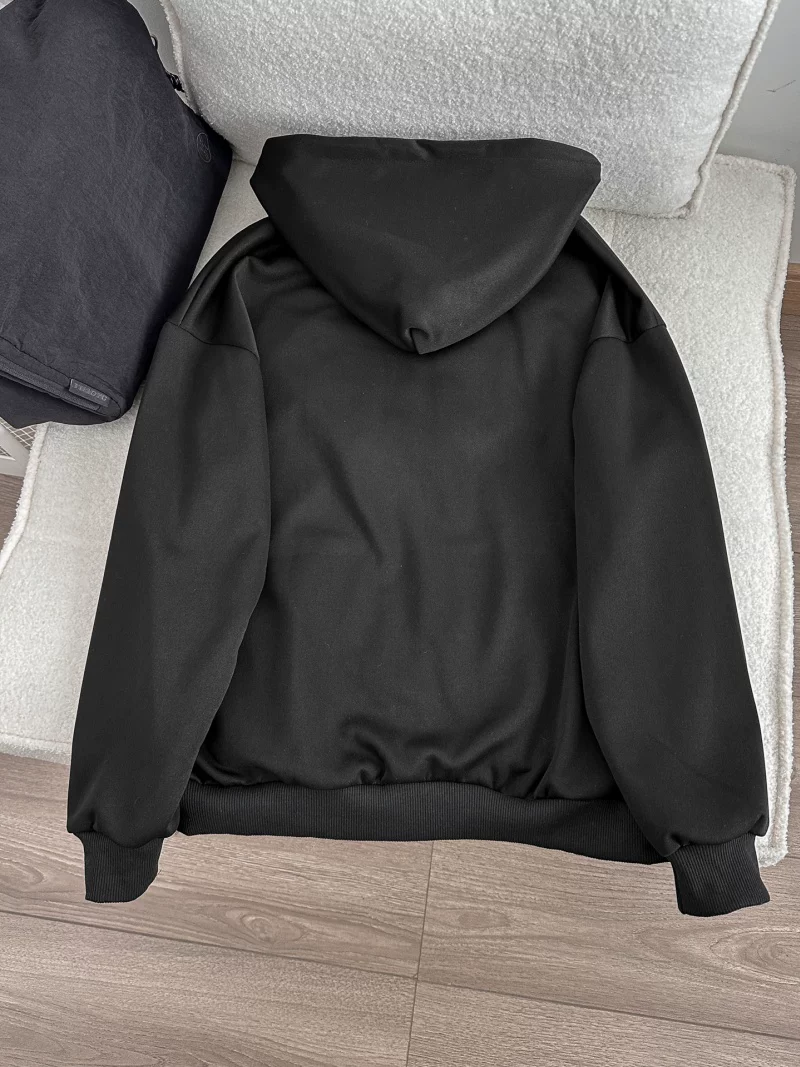 Áo khoác cardigan in chữ kiểu Mỹ dành cho nam, áo khoác có khóa kéo dáng rộng mùa xuân thu, áo khoác thiết kế đính đá thời trang.