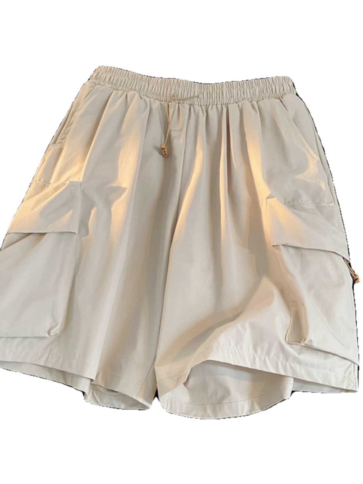 Quần short mỏng mùa hè dành cho nam, phong cách đường phố, quần cargo nhiều túi, dáng rộng, quần short năm điểm thương hiệu thời thượng đa năng.