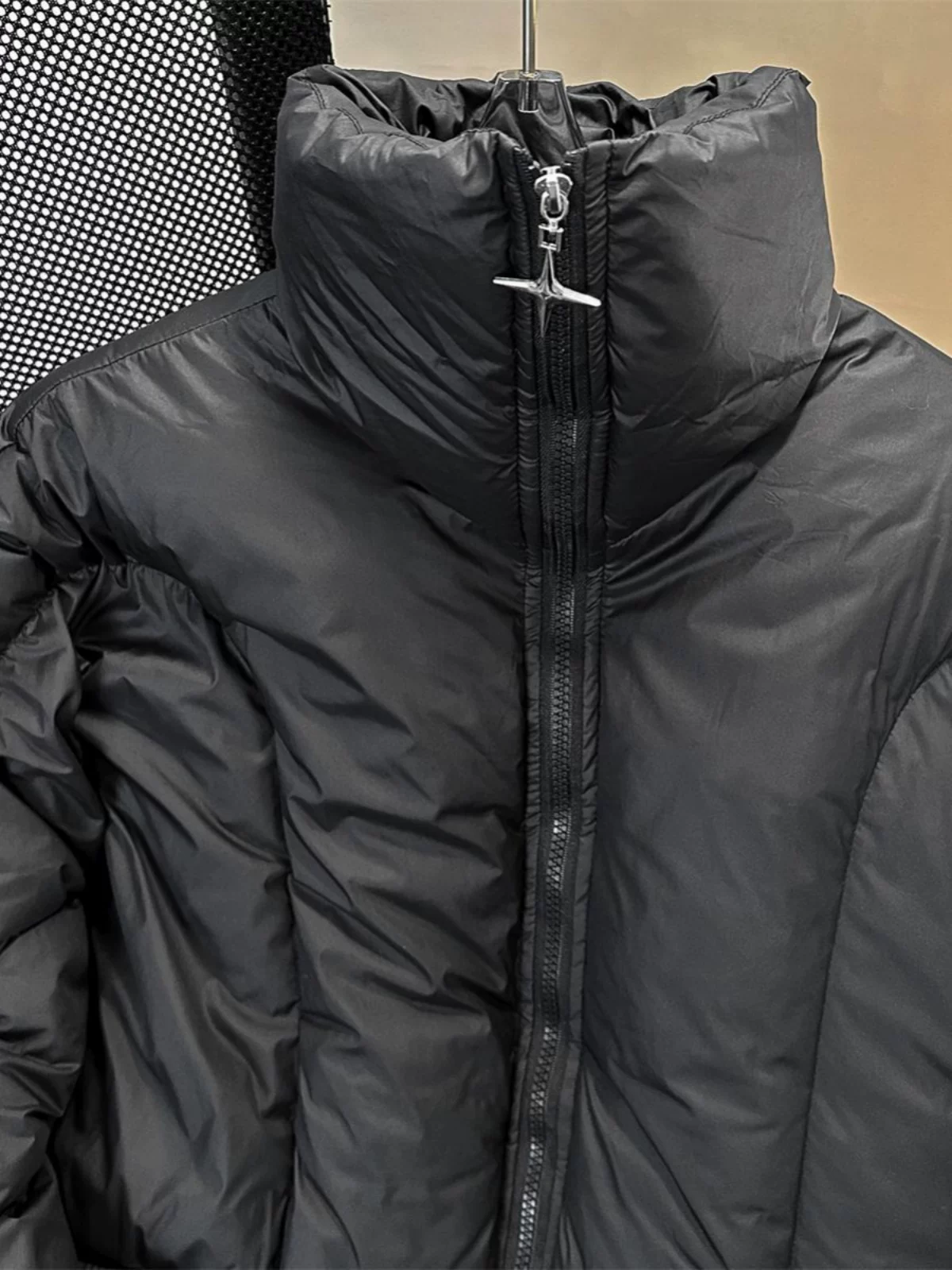 Áo khoác phao dày dặn thời trang dành cho nam, phong cách đường phố Mỹ sành điệu, áo khoác cotton đôi, áo khoác phao cổ đứng mùa đông.