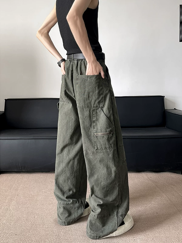 Quần ống đứng kiểu Mỹ, quần công sở cleanfit hợp thời trang mùa xuân hè, quần dài ống rộng thoải mái.