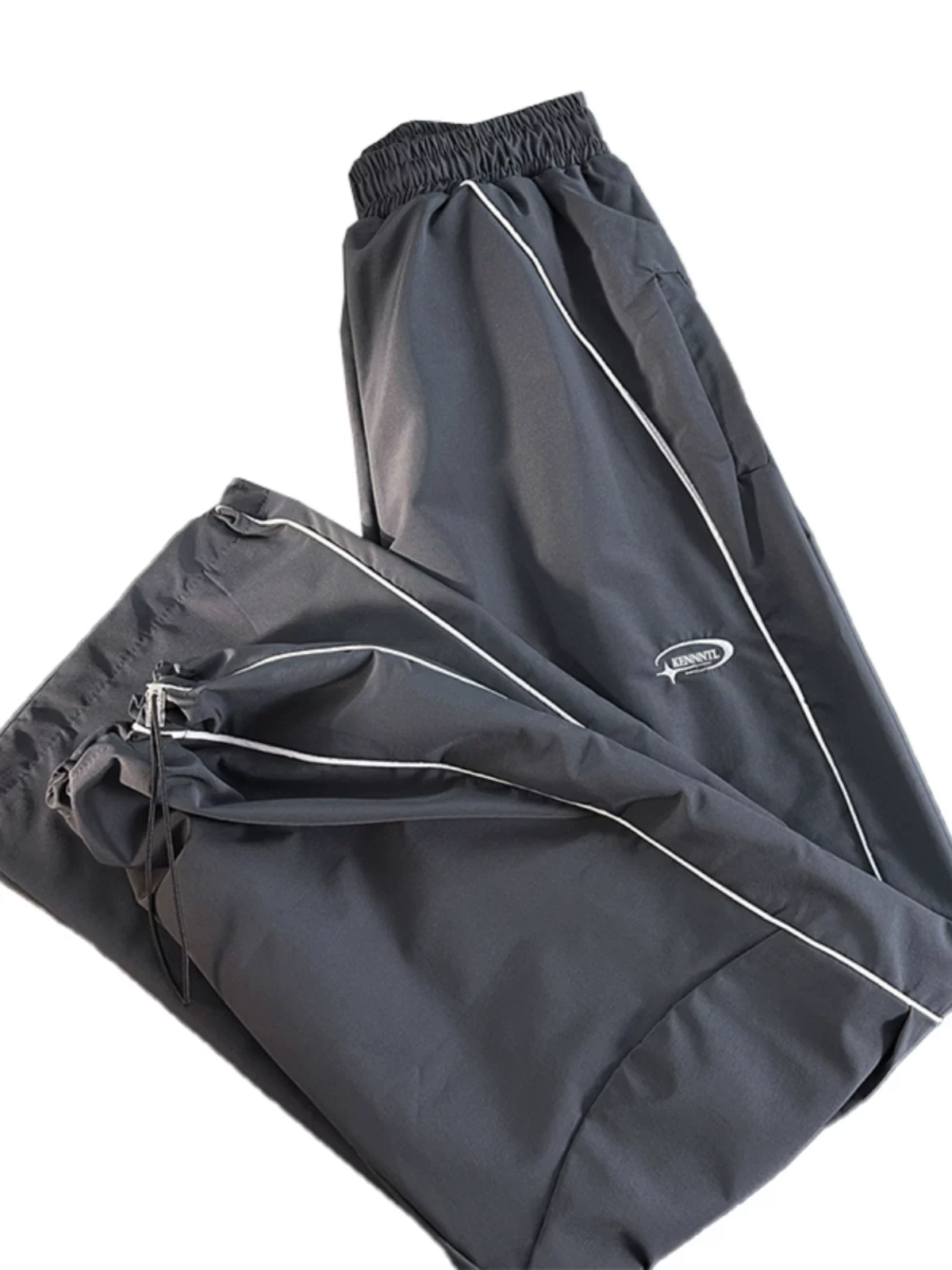 Quần jogger dây rút cho nam, quần thể thao nhanh khô kiểu Mỹ, thương hiệu thời trang mùa hè, quần ống rộng dáng suông thoải mái.