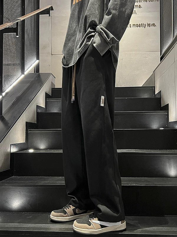 Quần công sở kiểu Nhật mới hợp thời trang thương hiệu ins quần nam sinh viên đa năng mùa thu quần ống rộng dáng rộng thông thường