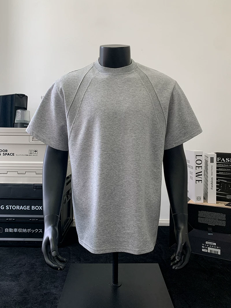 Áo thun nam tay ngắn ngoại cỡ, thiết kế hợp thời trang mùa hè, áo thun tay lửng kiểu Mỹ rộng rãi, mát mẻ và sành điệu dành cho cặp đôi.