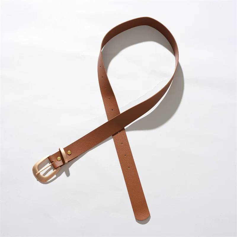 Thắt lưng da nhỏ phong cách retro Mỹ dành cho nam và nữ, thắt lưng trang trí thời trang, thắt lưng khóa cài đa năng đơn giản phong cách Nhật Bản dành cho sinh viên.