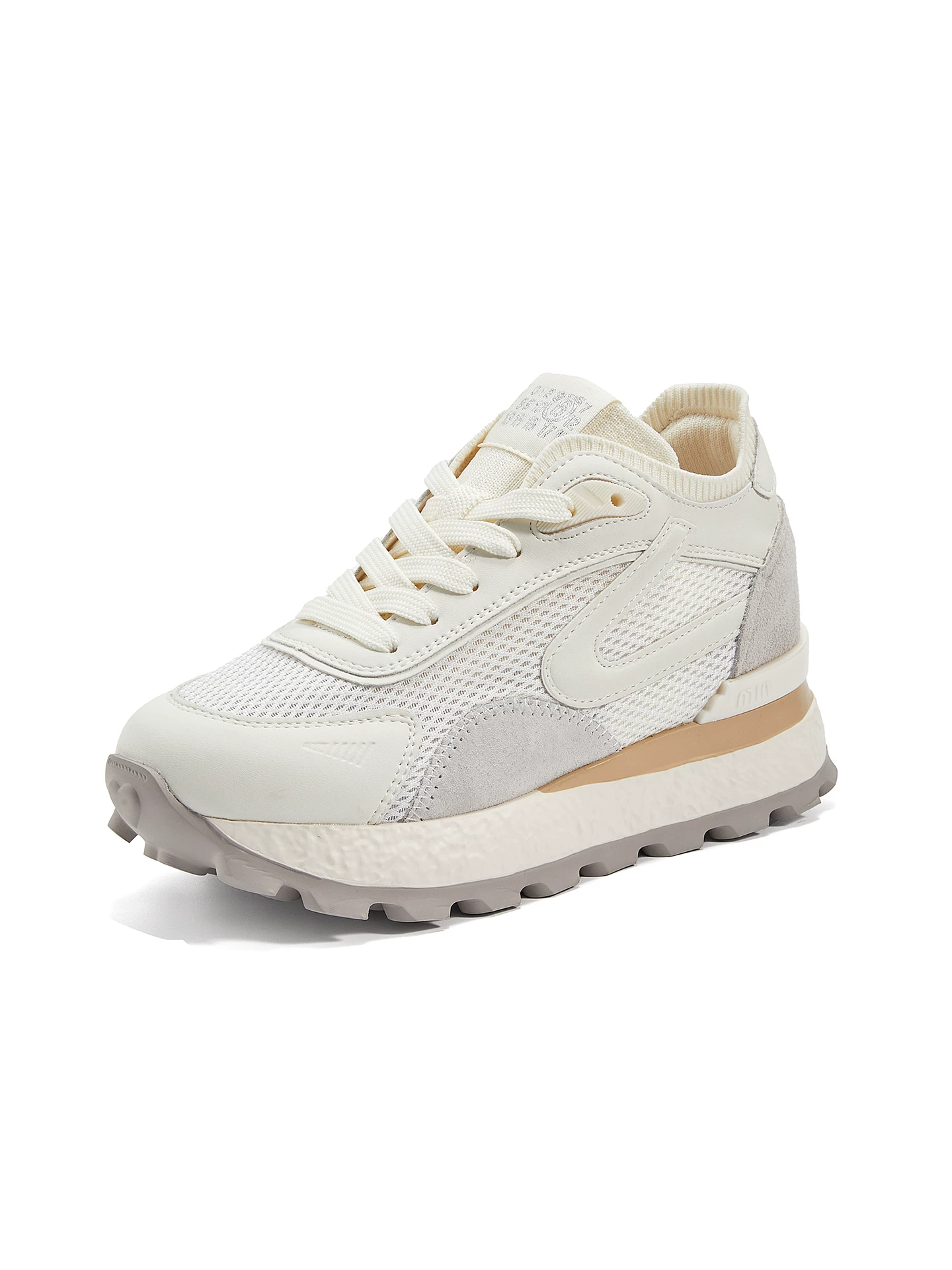 Giày tăng chiều cao 8cm cho nữ, giày Forrest Gump đế dày dành cho người thấp bé, mẫu mới hè 2026, giày thể thao lưới thoáng khí.