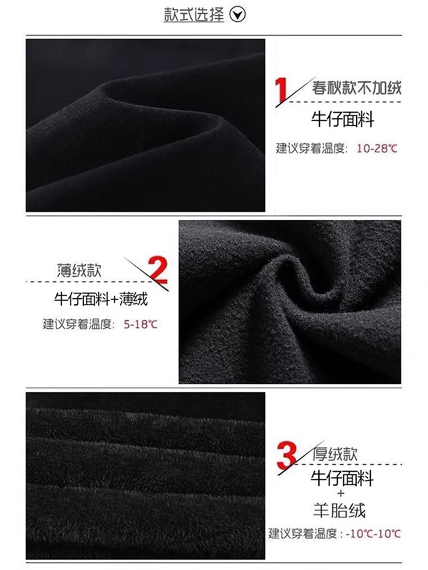 Quần jeans ống loe dày dặn lót lông cừu đen La Chapelle dành cho nữ, mẫu mới thu đông 2025, kiểu ôm dáng, chất liệu co giãn.