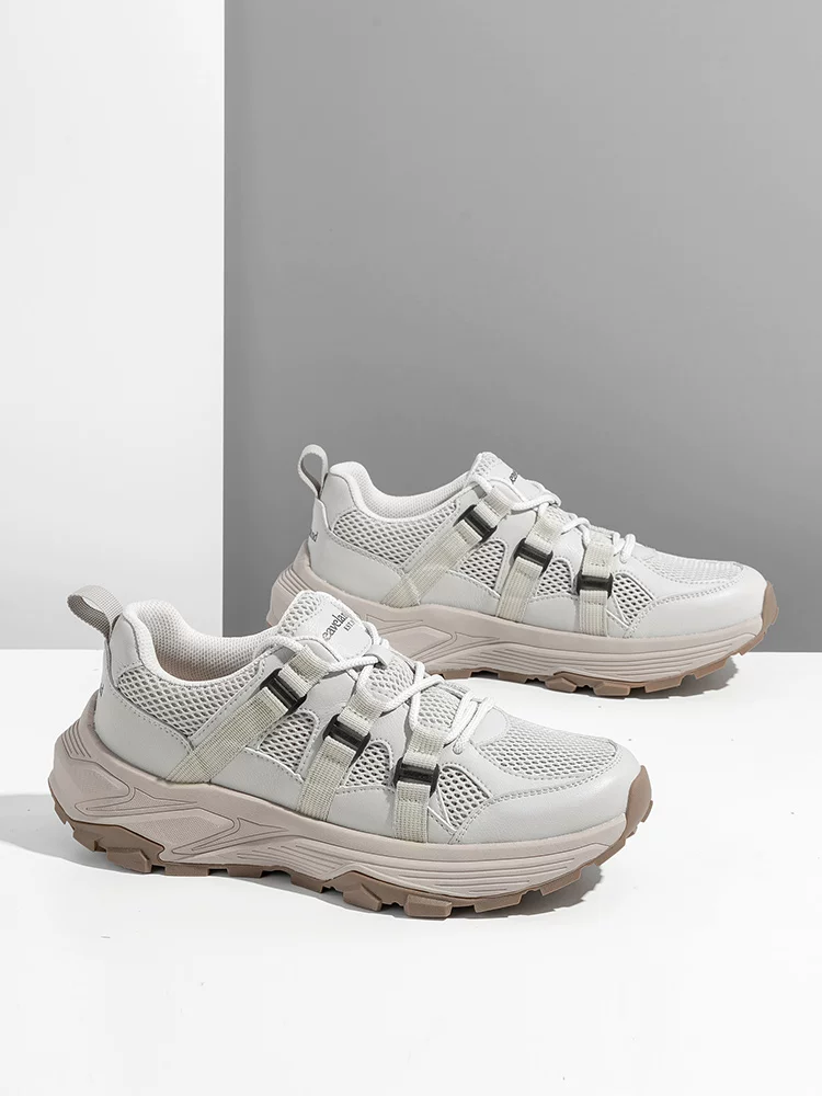 Giày Thể Thao Nam Maple Leaf, Giày Thường Ngày Nam, Giày Leo Núi Ngoài Trời Mới 2025, Giày Lưới Đế Dày, Giày Bố Thời Trang Thoáng Khí