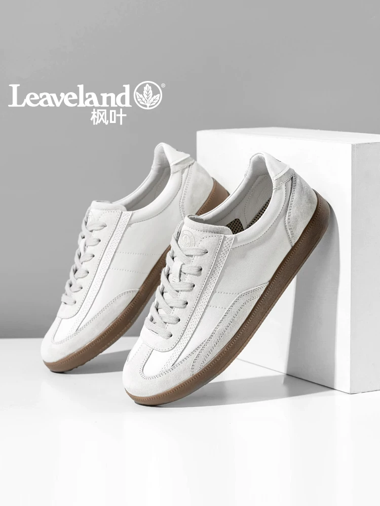 Giày nam Maple Leaf Giày tập luyện Đức Giày thể thao cổ thấp mới Giày thể thao thông thường kiểu cổ điển Giày Forrest Gump Giày thể thao đa năng màu trắng dành cho nữ