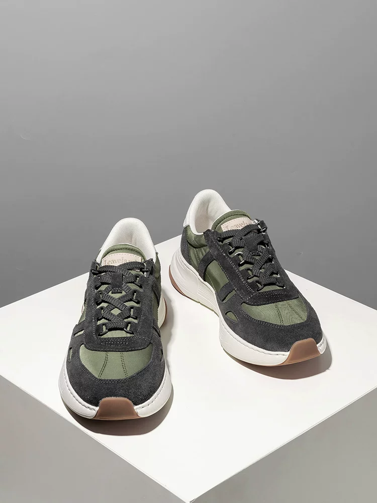 Giày Nam Maple Leaf Thu Đông Giày Thể Thao Thông Thường Giày Nam 2025 Mẫu Mới Giày Bố Đế Dày Tăng Chiều Cao Giày Thời Trang Ngoài Trời Thoáng Khí