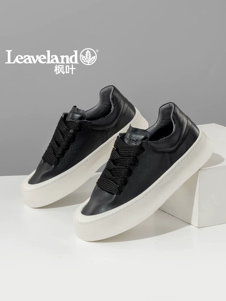 Giày nam Maple Leaf Giày thể thao da thật Giày cotton ấm áp mùa đông cho nam Giày cotton ấm áp mùa đông kiểu mới Giày nam đế dày Giày thường ngày hợp thời trang Giày đa năng