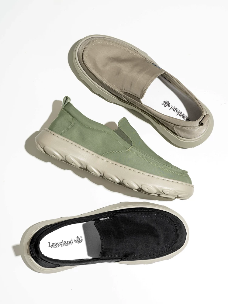 Giày nam Maple Leaf Giày vải thoáng khí Giày lười nam mới Giày thể thao nam Giày đi bộ đế dày