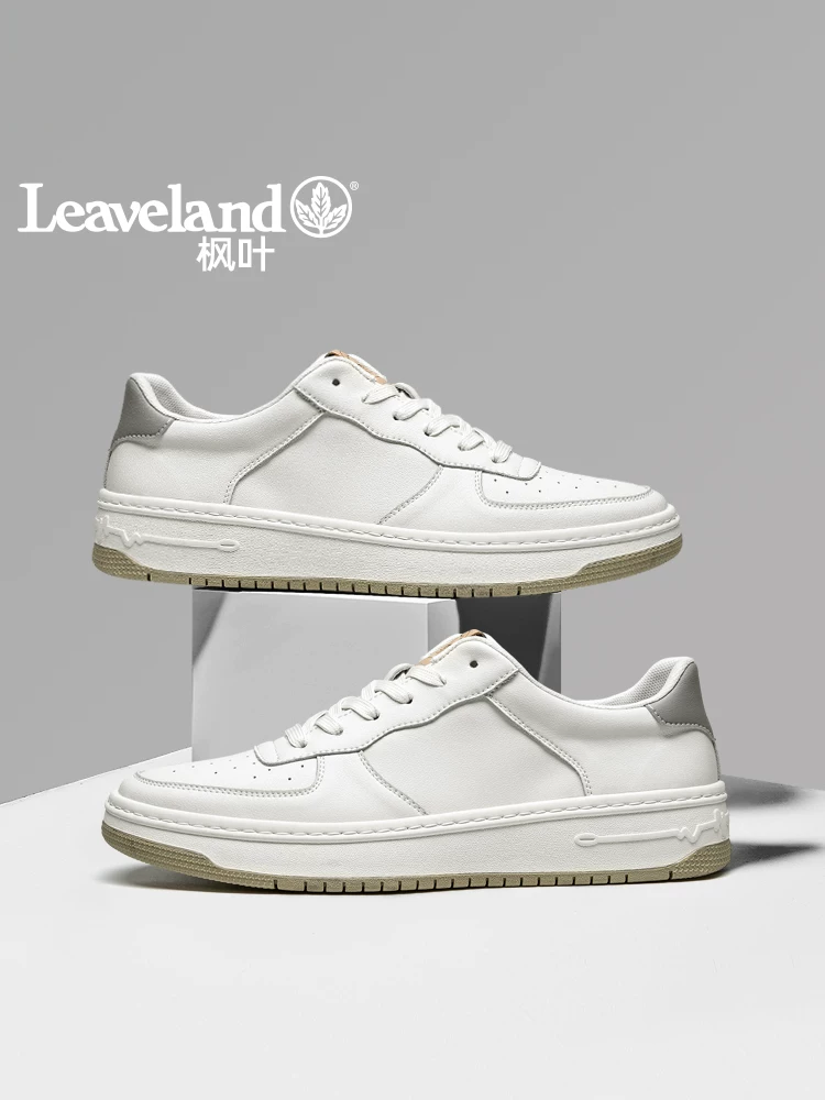 Giày Nam Maple Leaf Giày Nam Thu Đông Màu Trắng Mới Giày Thể Thao Thông Thường Giày Thể Thao Đa Năng Hợp Thời Trang Giày Trắng Thoáng Khí