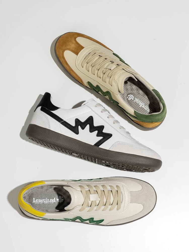 Giày thể thao cổ điển Maple Leaf dành cho nam, giày nam mới thoáng khí mùa thu, giày thường, giày thời trang, giày trắng đa năng dành cho nữ.