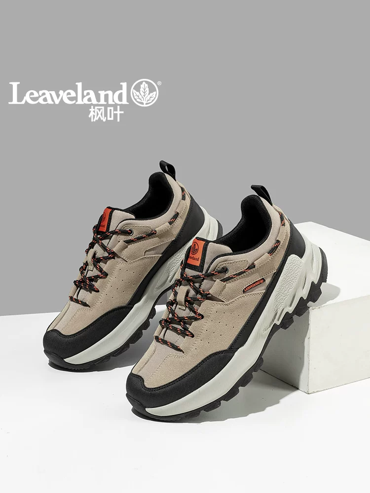 Giày nam Maple Leaf 2025 Giày thường ngày ngoài trời mới mùa thu đông Giày thể thao đi bộ đường dài cho nam Giày leo núi đế dày Chống mài mòn và chống trượt